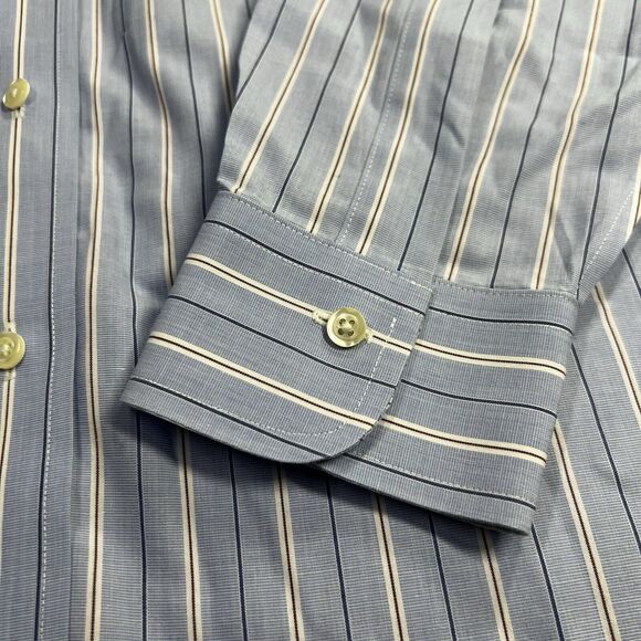 Brooks Brothers Regent Shirt Mens 15/34 Blue Red Stripe Pocket Button Down - Picture 5 of 8